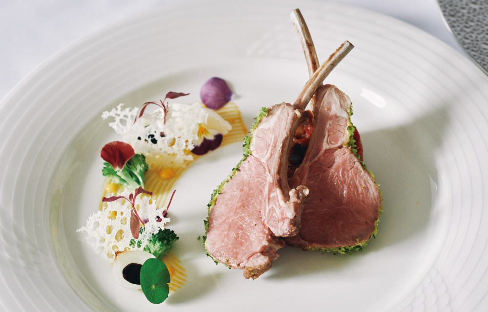 仔羊の香草パン粉焼き